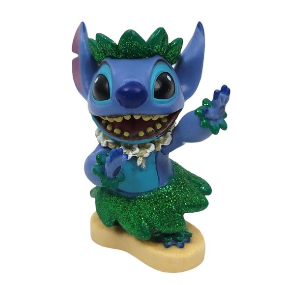 Disney Stitch 2" Mini Figure Collectible Toy Cake Topper Hula Figurine Lot Of 2 - Picture 9 of 12